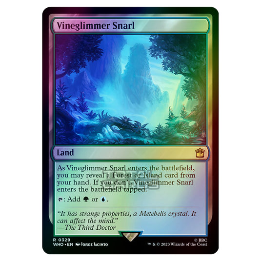 Magic The Gathering - Universes Beyond - Doctor Who - Vineglimmer Snarl - 0329 (Foil)