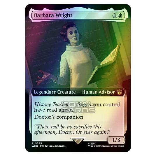 Magic The Gathering - Universes Beyond - Doctor Who - Barbara Wright (Extended Art) - 0335 (Foil)