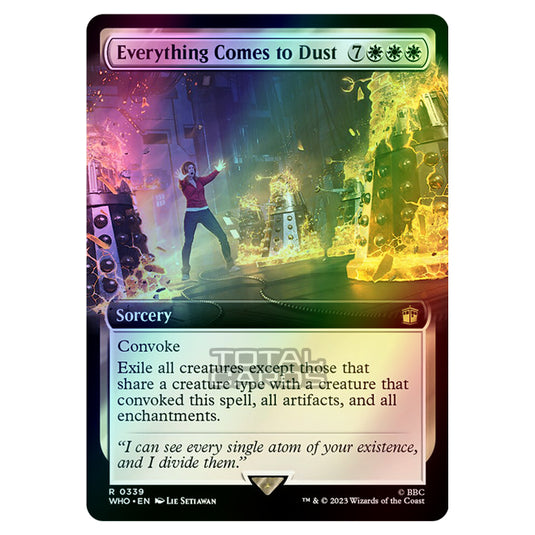 Magic The Gathering - Universes Beyond - Doctor Who - Everything Comes to Dust (Extended Art) - 0339 (Foil)