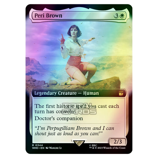 Magic The Gathering - Universes Beyond - Doctor Who - Peri Brown (Extended Art) - 0344 (Foil)