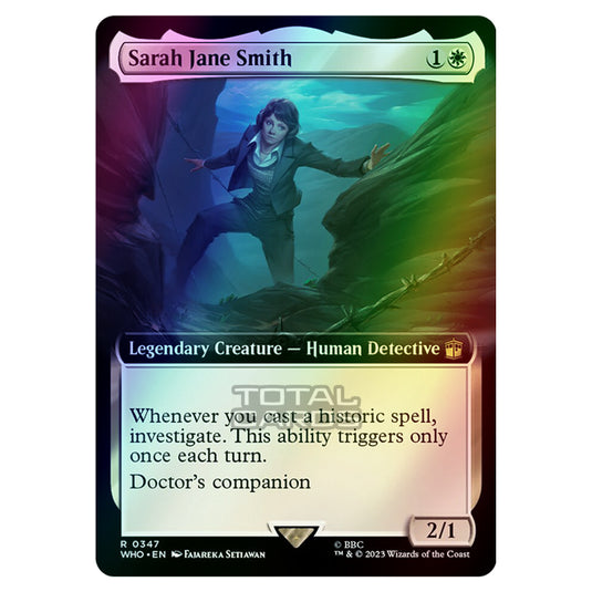 Magic The Gathering - Universes Beyond - Doctor Who - Sarah Jane Smith (Extended Art) - 0347 (Foil)