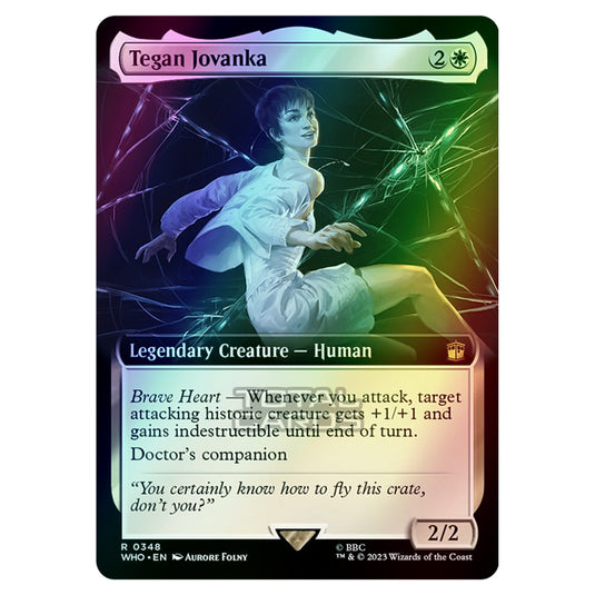 Magic The Gathering - Universes Beyond - Doctor Who - Tegan Jovanka (Extended Art) - 0348 (Foil)