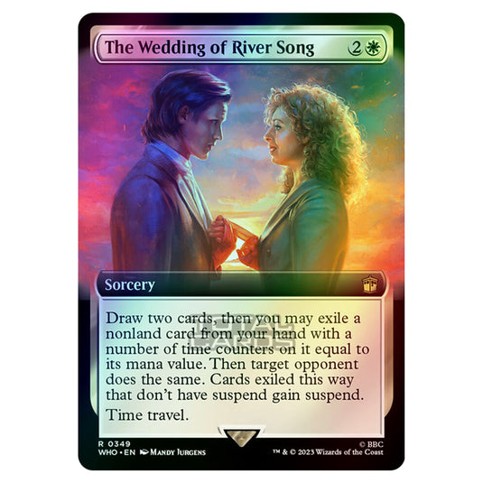 Magic The Gathering - Universes Beyond - Doctor Who - The Wedding of River Song (Extended Art) - 0349 (Foil)