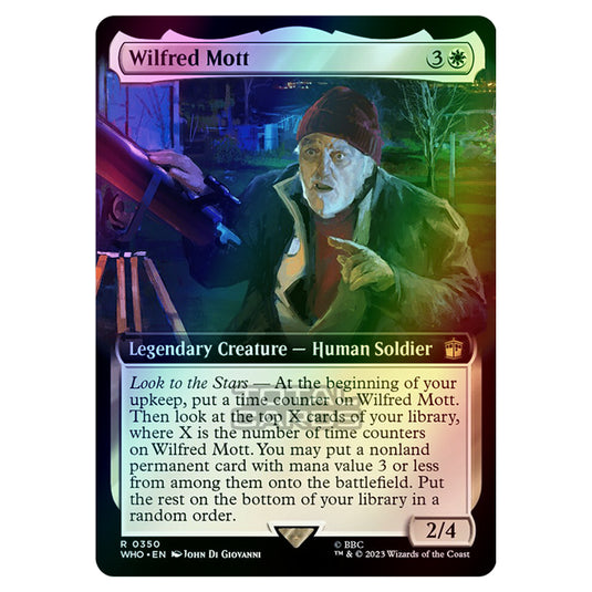 Magic The Gathering - Universes Beyond - Doctor Who - Wilfred Mott (Extended Art) - 0350 (Foil)