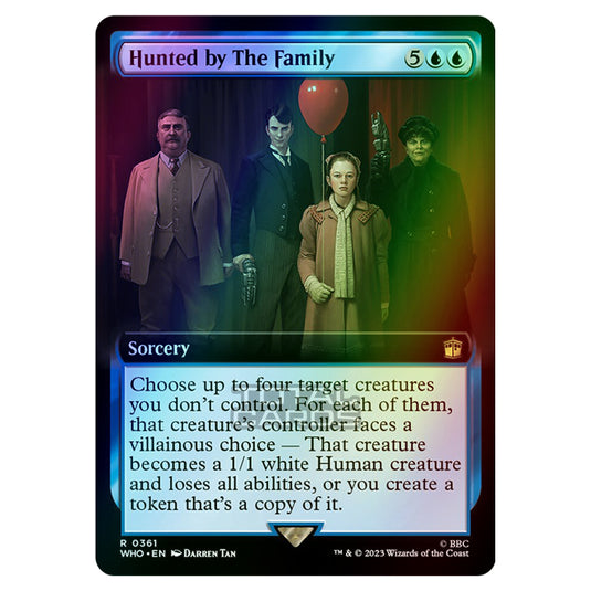 Magic The Gathering - Universes Beyond - Doctor Who - Hunted by The Family (Extended Art) - 0361 (Foil)