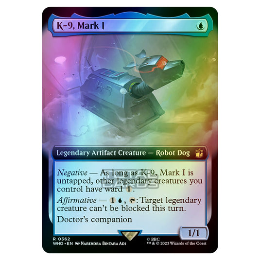 Magic The Gathering - Universes Beyond - Doctor Who - K-9, Mark I (Extended Art) - 0362 (Foil)