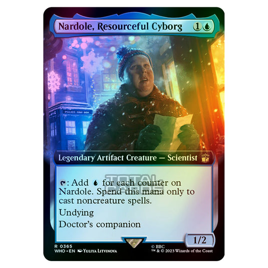 Magic The Gathering - Universes Beyond - Doctor Who - Nardole, Resourceful Cyborg (Extended Art) - 0365 (Foil)