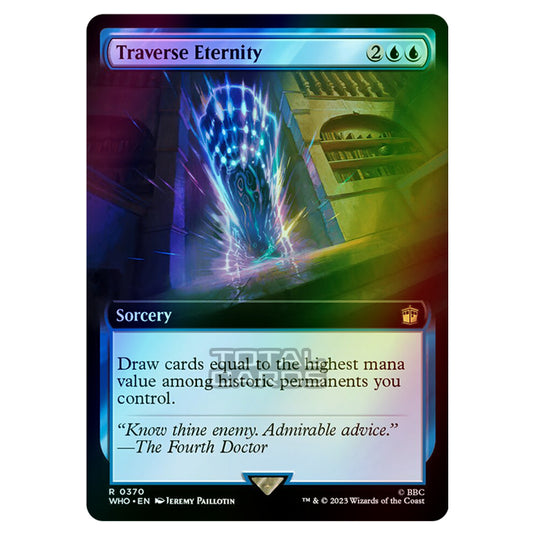 Magic The Gathering - Universes Beyond - Doctor Who - Traverse Eternity (Extended Art) - 0370 (Foil)