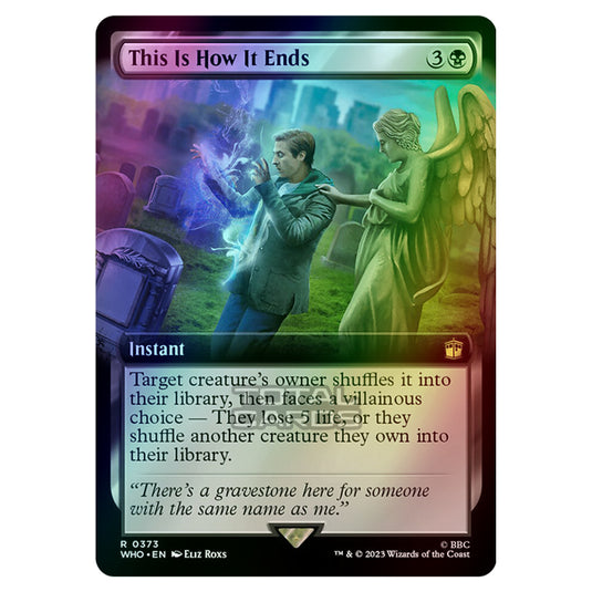 Magic The Gathering - Universes Beyond - Doctor Who - This Is How It Ends (Extended Art) - 0373 (Foil)