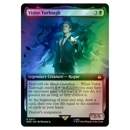 Magic The Gathering - Universes Beyond - Doctor Who - Vislor Turlough (Extended Art) - 0377 (Foil)