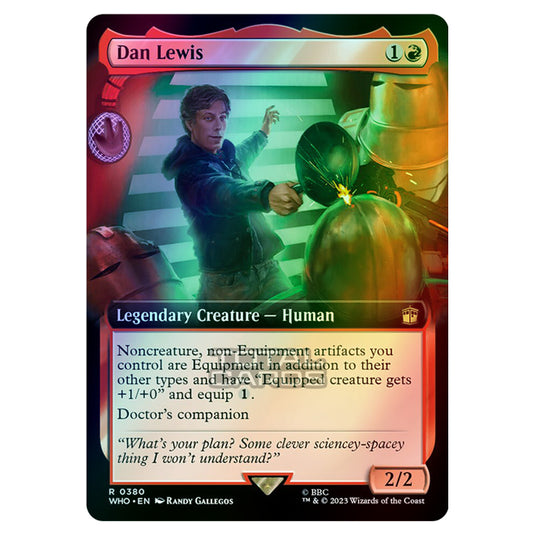 Magic The Gathering - Universes Beyond - Doctor Who - Dan Lewis (Extended Art) - 0380 (Foil)