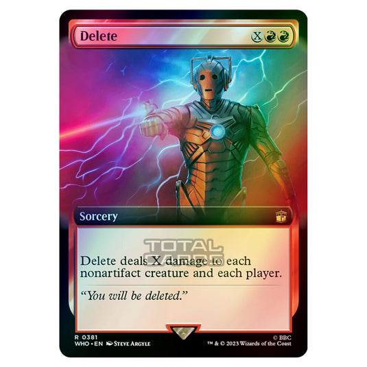 Magic The Gathering - Universes Beyond - Doctor Who - Delete (Extended Art) - 0381 (Foil)