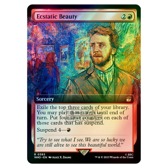 Magic The Gathering - Universes Beyond - Doctor Who - Ecstatic Beauty (Extended Art) - 0383 (Foil)