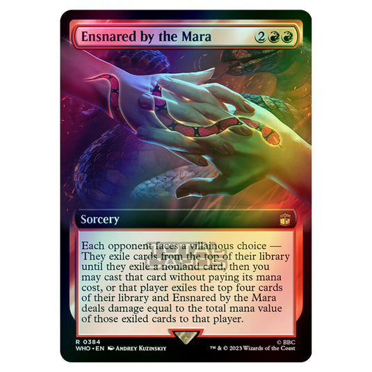 Magic The Gathering - Universes Beyond - Doctor Who - Ensnared by the Mara (Extended Art) - 0384 (Foil)