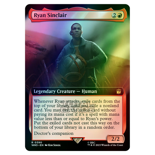 Magic The Gathering - Universes Beyond - Doctor Who - Ryan Sinclair (Extended Art) - 0390 (Foil)