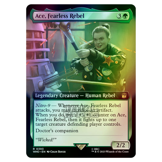 Magic The Gathering - Universes Beyond - Doctor Who - Ace, Fearless Rebel (Extended Art) - 0393 (Foil)