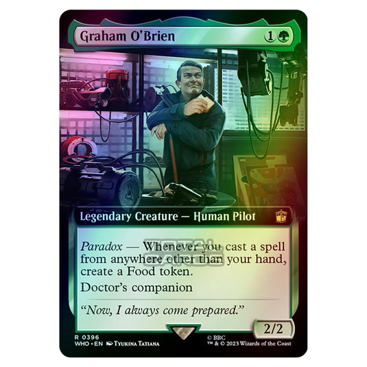 Magic The Gathering - Universes Beyond - Doctor Who - Graham O'Brien (Extended Art) - 0396 (Foil)