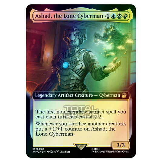 Magic The Gathering - Universes Beyond - Doctor Who - Ashad, the Lone Cyberman (Extended Art) - 0402 (Foil)