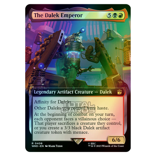 Magic The Gathering - Universes Beyond - Doctor Who - The Dalek Emperor (Extended Art) - 0406 (Foil)