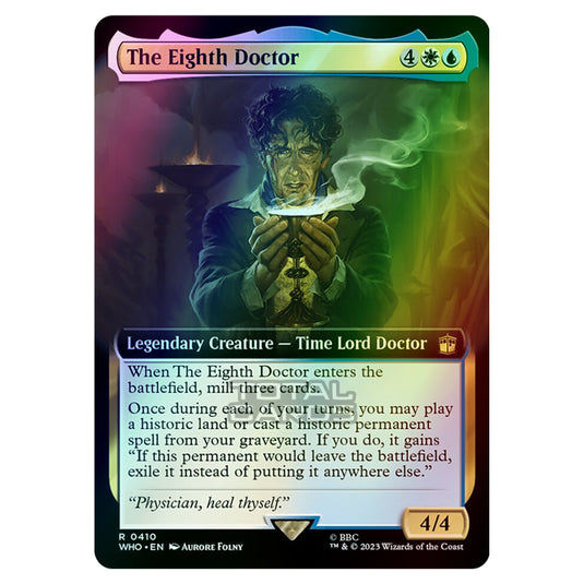 Magic The Gathering - Universes Beyond - Doctor Who - The Eighth Doctor (Extended Art) - 0410 (Foil)