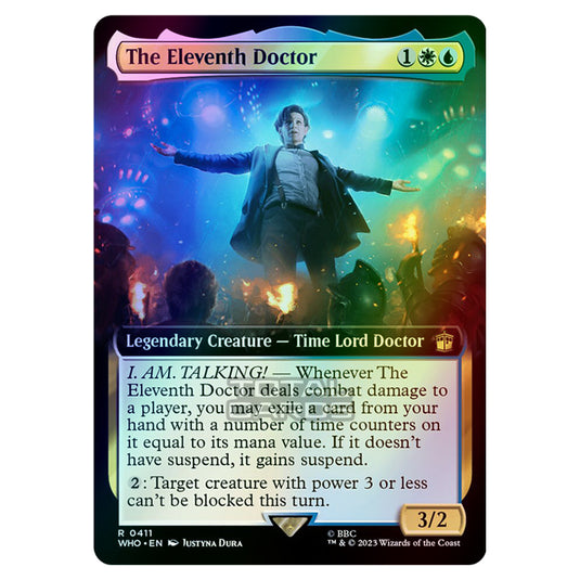 Magic The Gathering - Universes Beyond - Doctor Who - The Eleventh Doctor (Extended Art) - 0411 (Foil)