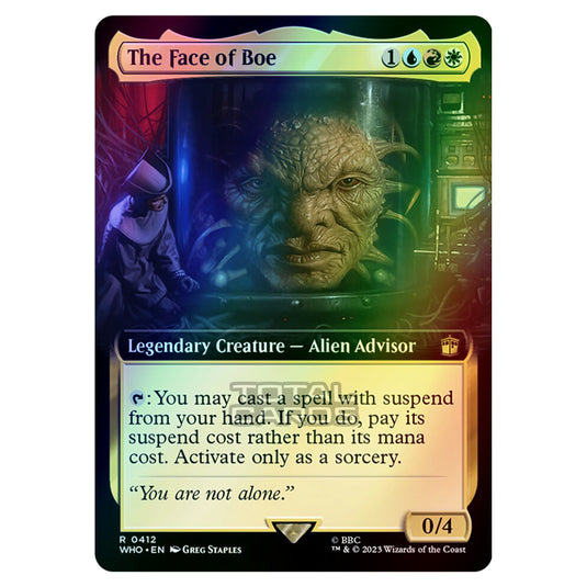 Magic The Gathering - Universes Beyond - Doctor Who - The Face of Boe (Extended Art) - 0412 (Foil)