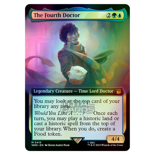 Magic The Gathering - Universes Beyond - Doctor Who - The Fourth Doctor (Extended Art) - 0415 (Foil)