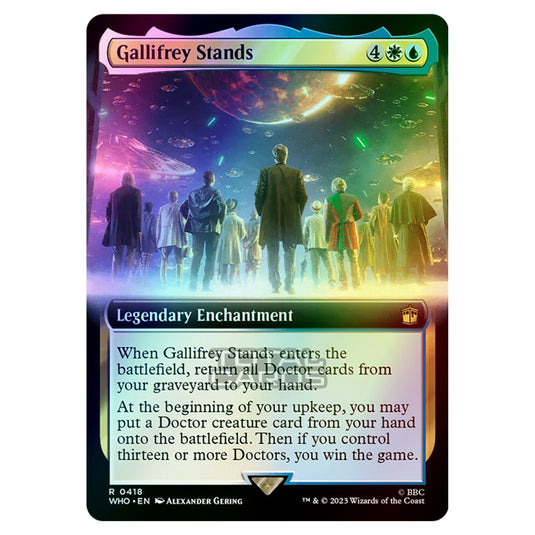 Magic The Gathering - Universes Beyond - Doctor Who - Gallifrey Stands (Extended Art) - 0418 (Foil)