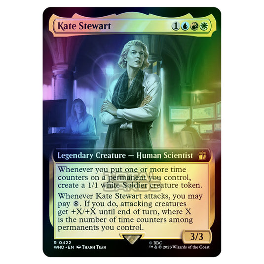 Magic The Gathering - Universes Beyond - Doctor Who - Kate Stewart (Extended Art) - 0422 (Foil)
