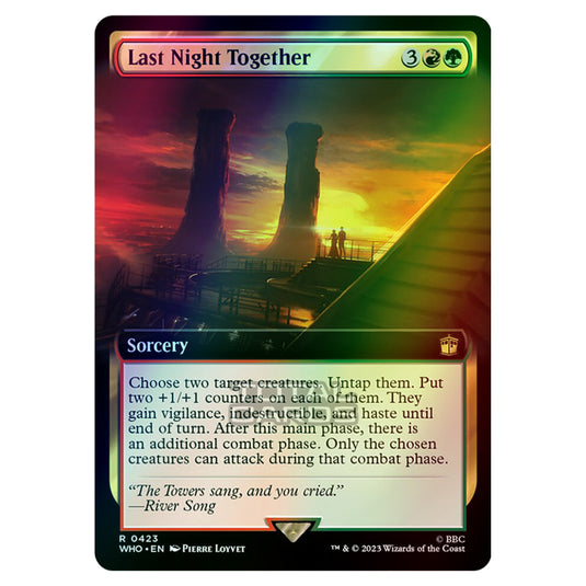 Magic The Gathering - Universes Beyond - Doctor Who - Last Night Together (Extended Art) - 0423 (Foil)