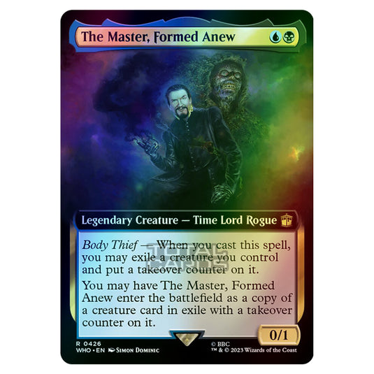 Magic The Gathering - Universes Beyond - Doctor Who - The Master, Formed Anew (Extended Art) - 0426 (Foil)