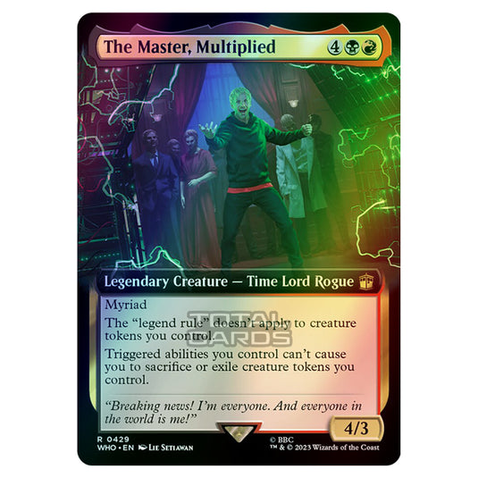 Magic The Gathering - Universes Beyond - Doctor Who - The Master, Multiplied (Extended Art) - 0429 (Foil)