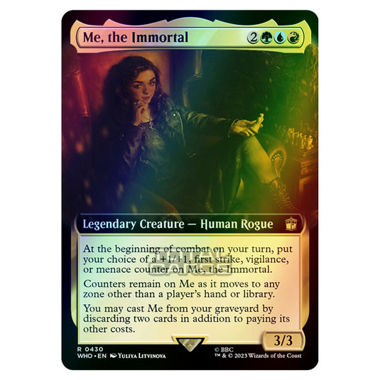 Magic The Gathering - Universes Beyond - Doctor Who - Me, the Immortal (Extended Art) - 0430 (Foil)