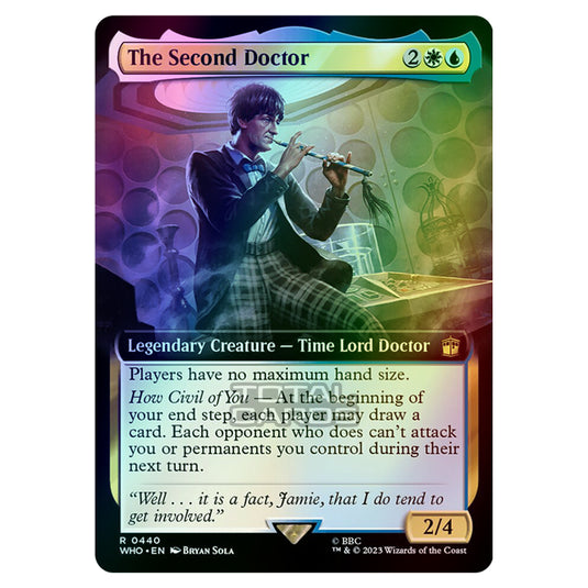 Magic The Gathering - Universes Beyond - Doctor Who - The Second Doctor (Extended Art) - 0440 (Foil)