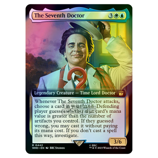 Magic The Gathering - Universes Beyond - Doctor Who - The Seventh Doctor (Extended Art) - 0442 (Foil)