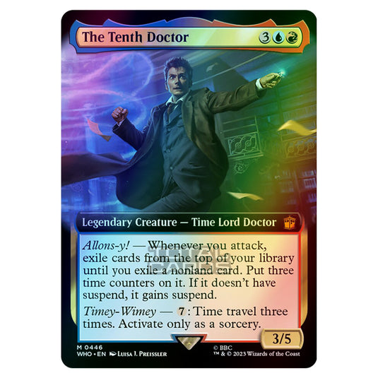 Magic The Gathering - Universes Beyond - Doctor Who - The Tenth Doctor (Extended Art) - 0446 (Foil)