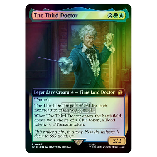 Magic The Gathering - Universes Beyond - Doctor Who - The Third Doctor (Extended Art) - 0447 (Foil)