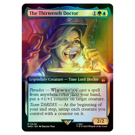 Magic The Gathering - Universes Beyond - Doctor Who - The Thirteenth Doctor (Extended Art) - 0448 (Foil)