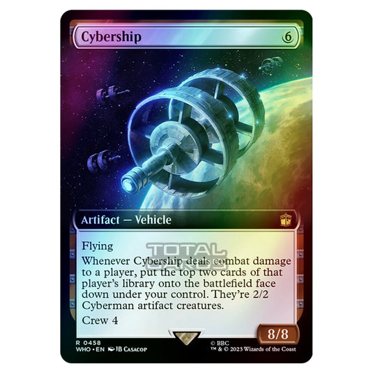 Magic The Gathering - Universes Beyond - Doctor Who - Cybership (Extended Art) - 0458 (Foil)