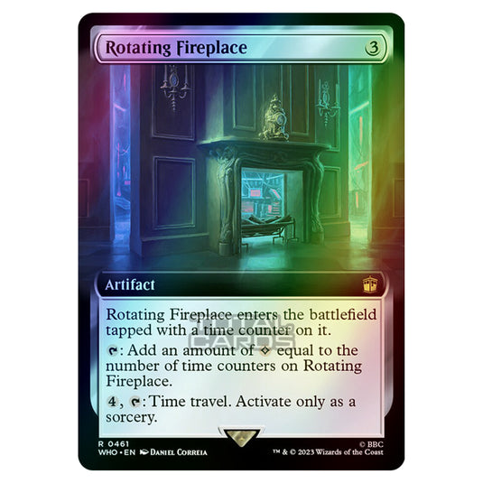 Magic The Gathering - Universes Beyond - Doctor Who - Rotating Fireplace (Extended Art) - 0461 (Foil)