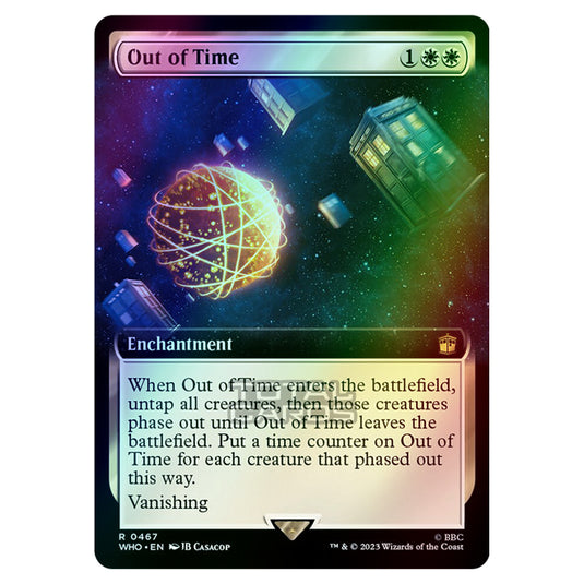 Magic The Gathering - Universes Beyond - Doctor Who - Out of Time (Extended Art) - 0467 (Foil)