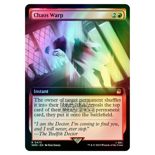 Magic The Gathering - Universes Beyond - Doctor Who - Chaos Warp (Extended Art) - 0473 (Foil)