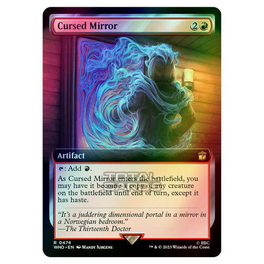 Magic The Gathering - Universes Beyond - Doctor Who - Cursed Mirror (Extended Art) - 0474 (Foil)