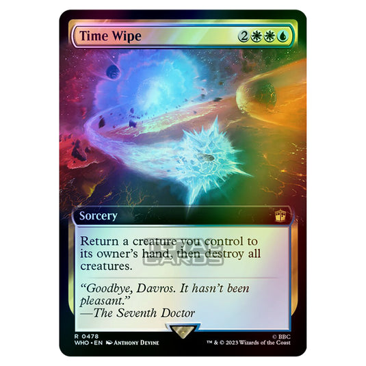 Magic The Gathering - Universes Beyond - Doctor Who - Time Wipe (Extended Art) - 0478 (Foil)