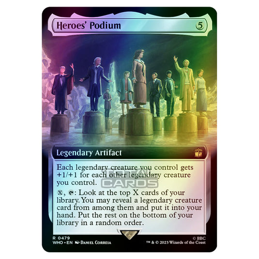 Magic The Gathering - Universes Beyond - Doctor Who - Heroes' Podium (Extended Art) - 0479 (Foil)