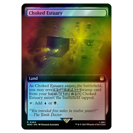 Magic The Gathering - Universes Beyond - Doctor Who - Choked Estuary (Extended Art) - 0484 (Foil)