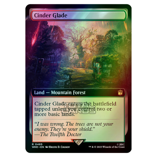 Magic The Gathering - Universes Beyond - Doctor Who - Cinder Glade (Extended Art) - 0485 (Foil)