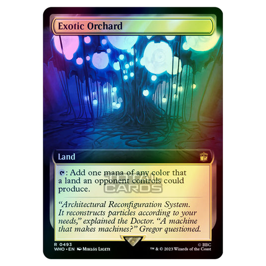 Magic The Gathering - Universes Beyond - Doctor Who - Exotic Orchard (Extended Art) - 0493 (Foil)