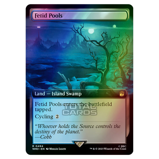 Magic The Gathering - Universes Beyond - Doctor Who - Fetid Pools (Extended Art) - 0494 (Foil)