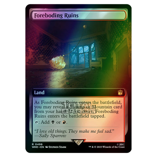 Magic The Gathering - Universes Beyond - Doctor Who - Foreboding Ruins (Extended Art) - 0496 (Foil)